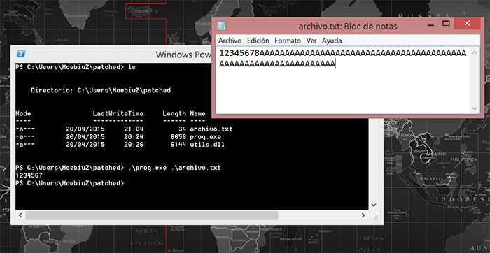 Patched binary